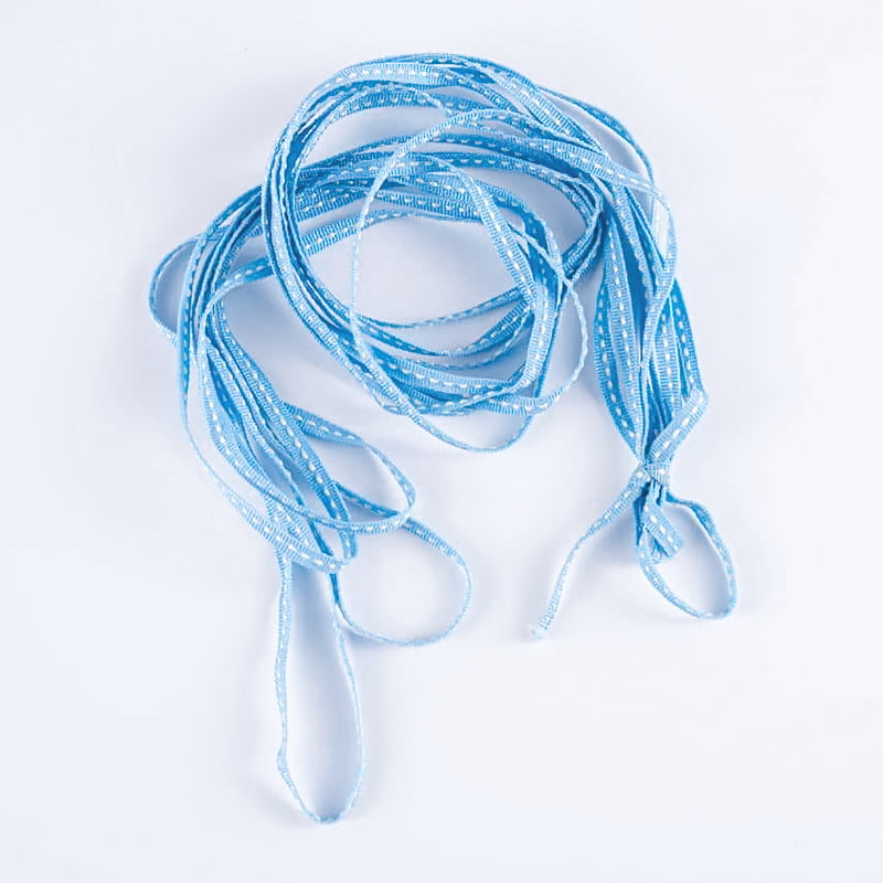 0,5 cm-es poliészter pontozott virágos csomagolószalag